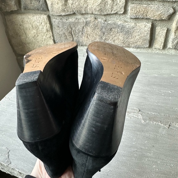 1.STATE Kipp Wedge Bootie Black Suede Size 6.5 - Picture 6 of 7